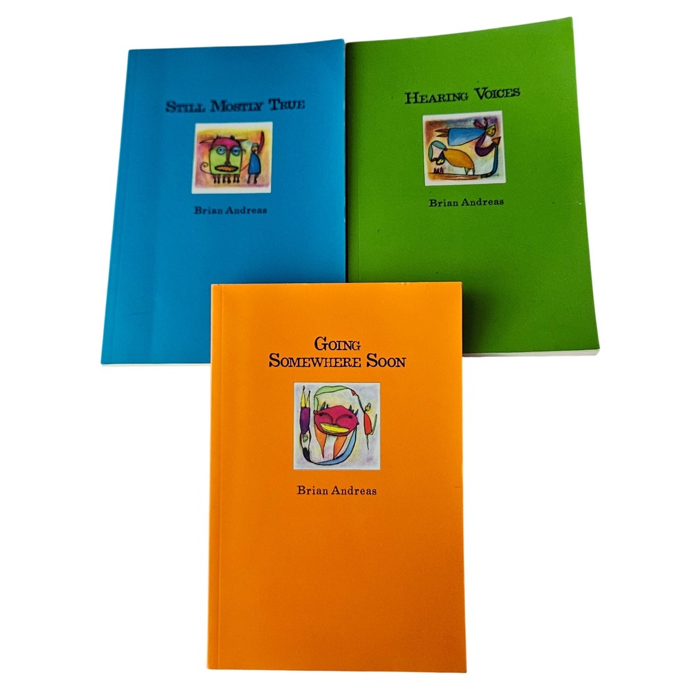 Brian Andreas StoryPeople Book Lot 3 Still Mostly True Hearing Voices Somewhere